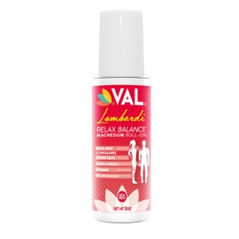 VAL Lombardi Magnesium Roll-On 3oz | Zechstein Magnesium + Arnica | Joint & Muscle Relief for Back, Neck, Legs & Feet