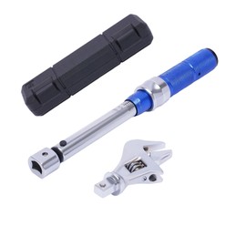 Giciashop Adjustable Torque Wrenches 5-25NM Open End Torque Wrench with Changeable Head & Clicking, Adjustable 30mm Open End, for Refrigeration System HVAC Mini-split Auto Repair