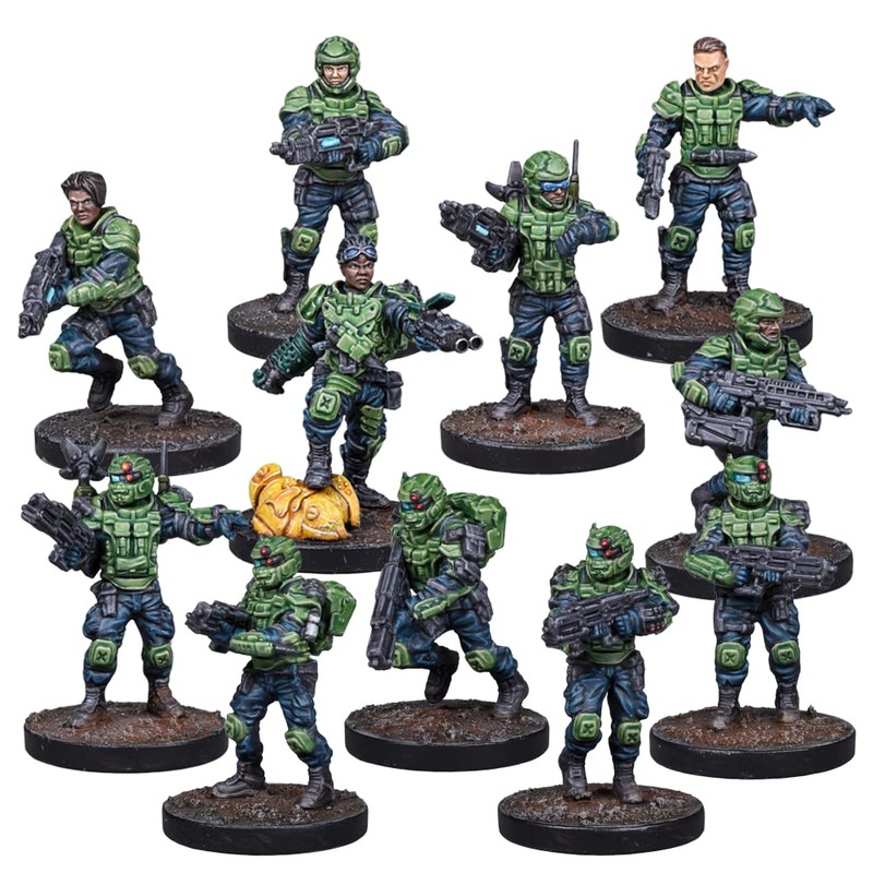 Mantic Games Deadzone 3.0 Two Player Starter Set, Unpainted, MGDZM103