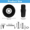 Pack of 4 Suitcase Castors Replacement Wheels, 50 x 18