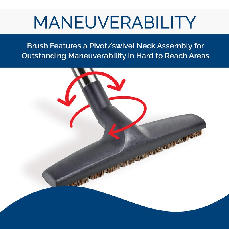 Broan-NuTone BN155B Universal Brush for Central Vacuum, in Black, 12-