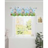 Happy Easter Valances for Kitchen Windows Bunny Valance Curtains for