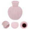 BIUDECO 1Pc Chic Pink Ceramic Flower Vase for Home Decor
