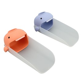 CHEOTIME 2Pcs Kids Faucet Extender, Cute Cartoon Shape Universal Sink Faucet Extender for Kids Hand Washing for Bathroom Kitchen Bathtub Sink