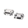 sourcing map 10PCS Micro USB Female Socket Connectors Jack Port, 5-Pin DIP 180 Degree Replacement Adapter