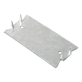 NIDAYE Safety Nail Plate for Wood Studs, 1.5X3 Inch 16-Gauge Steel Cable Wire Protector Plate with Sharp Pointed Prongs for Protection Plumbing and Wiring, Anti-Nail Protection Plate Shield, 80 Packs