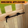 DJSUNPACKING 24" Heavy Duty Cane Bolt Gate Drop Rod-Steel Gate