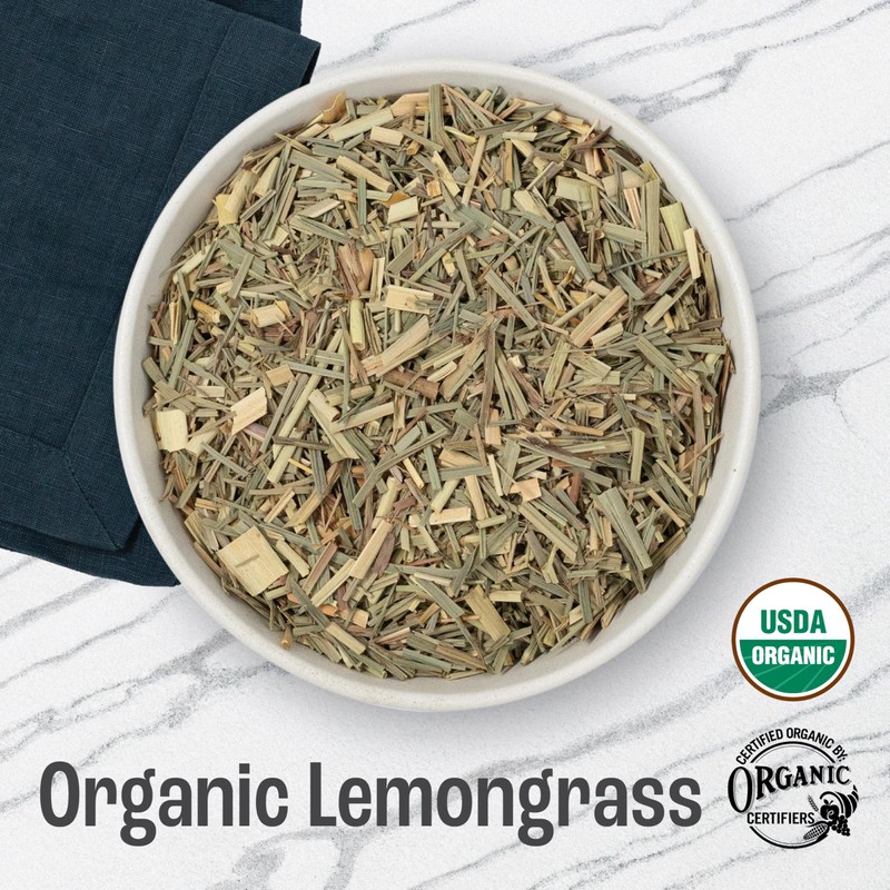 J MAC BOTANICALS Organic Lemon Grass (8 oz bag) Certified