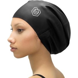 SOUL CAP – Gorro de Natación Grande para Cabellos Largos | Diseñado para Cabellos Largos, Rizados y con Volumen | para Adultos, Niños y Niñas | para H
