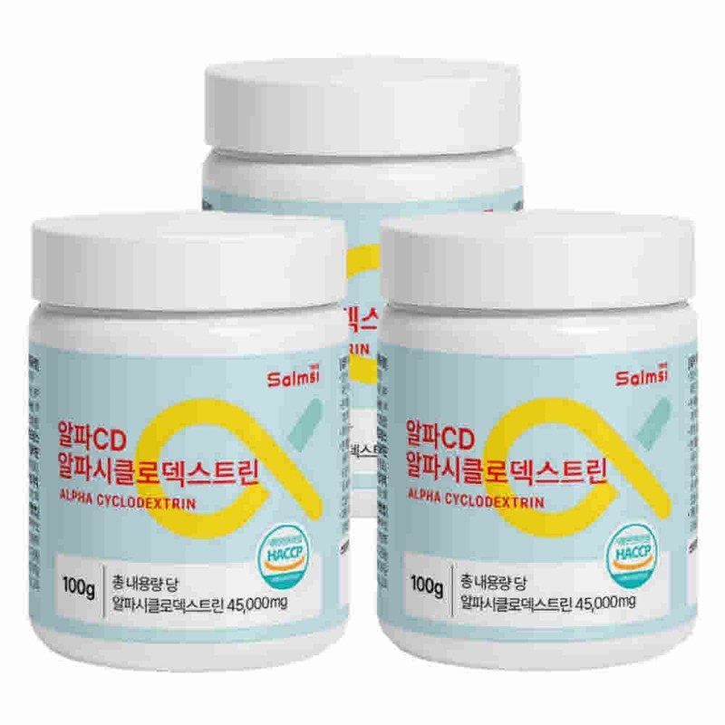 Salmsi AlphaCD Alphacyclodextrin Powder Powder 100gX3 Indigestible Maltodextrin CycloZero Fat
