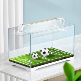 Partslety Mini Soccer Aquarium Decoration, Fish Tank Accessories, Mini Sports Football Fish Toy Ornament, Realistic Cute Mini Soccer, Aquarium Submerged Ornament for Kids Party Small One Size