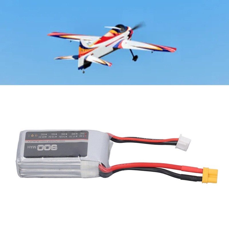 LiPo Battery 25C 900mAh XT30 Connector Stable Powerful Performance RC