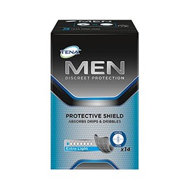 Tena for Men Protective Shield Extra Light 14 Pads x 6 Packs
