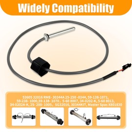 (2 Pcs) Hot Tub Sensor for Balboa, Compatible with Balboa Heater M7 System 32016 30344 30042 30382, 24" Temp/Hi-Limit, 1/4" Diameter, M7 Sensor