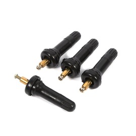 Tyre Valve for Tyre Pressure Sensor, Pack of 4, Tyre Pressure Monitor Sensors, Replacement Valve, Rubber Valve for Tyre Pressure Monitoring System Sensor, for TPMS Valve Stem, Explosion-proof