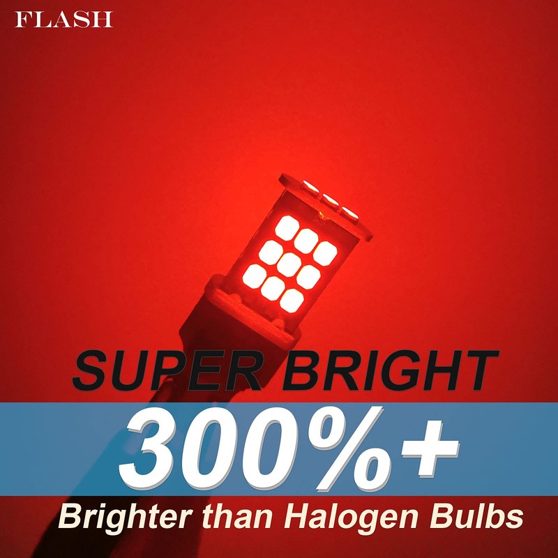 FANTELI 3157 LED Bulb Flashing Brake Lights, 300% Brighter 3156