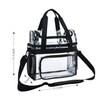 BORMELUN Clear Lunch Bag women Heavy-Duty Tote, Handle Shoulder for