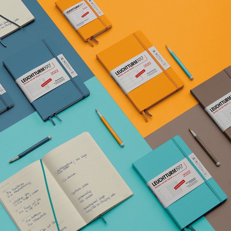 LEUCHTTURM1917 363586 Weekly Planner 2022 Hardcover Medium (A5), 12 Months,
