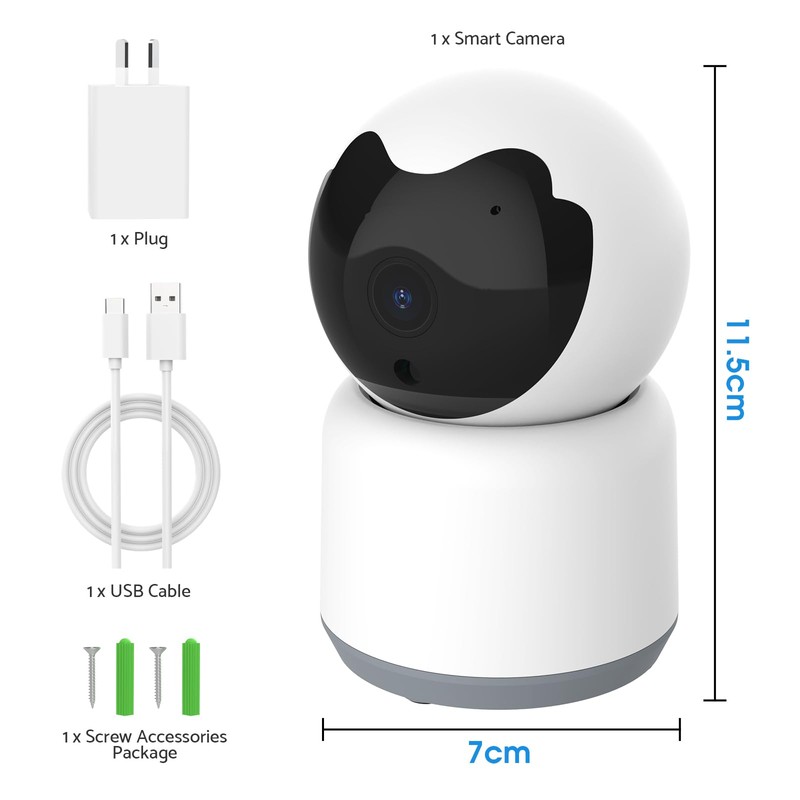 ADVWIN WiFi Security Smart Camera Indoor Pet Dog Camera, Home