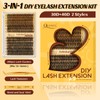 QUEWEL Lash-Clusters, 280PCS 30+40D Lash Extension Kit Mixed 2 styles