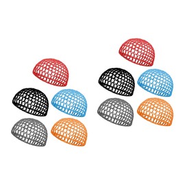 LALAFINA 10pcs Crochet Hair Net Sleeping Hairnet for Women Lightweight Breathable for Braids Curly Hair Extensions Includes Grey