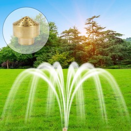 Fountain Nozzle Heads - Water Sprinkler Fountain Nozzle | Metal Nozzle Outdoor Fountain Parts, Pool Fountain Head, Porous Pond Sprinkler Head Replacement