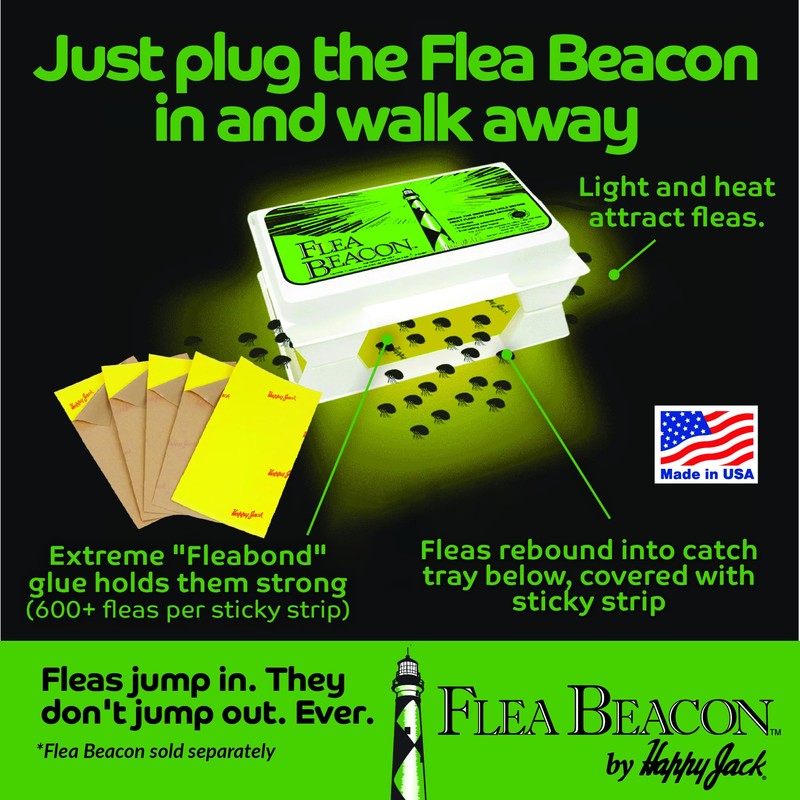 Happy Jack Gardstrips Replacement Glue Pads for Flea Traps, Attracts