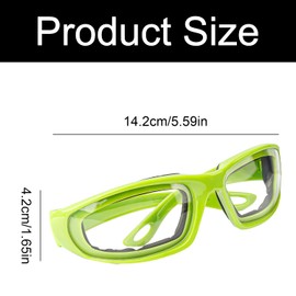 Luckious Onion Goggles, Splash and Tear Free Goggles, Eye Protection Durable Windproof and Dustproof Eye Protection Glasses for Cooking Cycling Kitchen Outdoor Activities(Green)