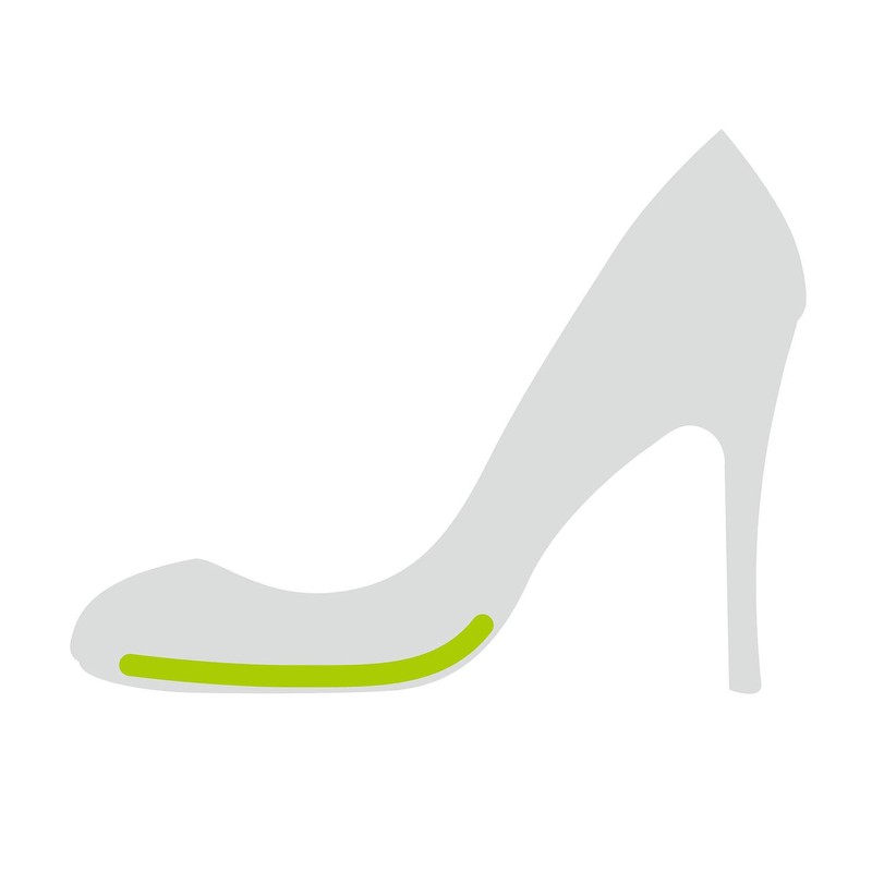 Arakawa Sangyo Women's Profit-In Insole, Half Sole, Black, Black