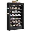 OYREL Tall Shoe Rack Dustproof Cabinet Large Capacity 8 Tier
