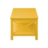 Convenience Concepts Oxford Coffee Table with Shelf, Yellow