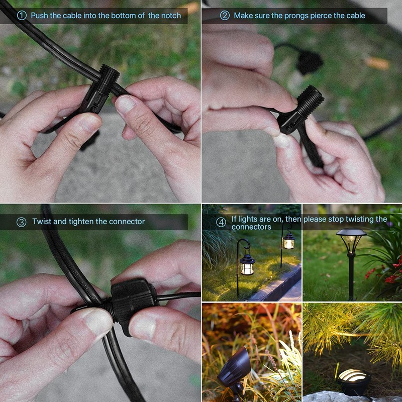 GOODSMANN Landscape Lighting Low Voltage Pathway Lights 2PK Landscape Path