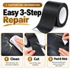 5m Self-Adhesive Leather Repair Tape – Black Furniture & Sofa