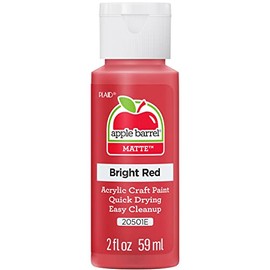 Pintura acrílica Apple Barrel en varios colores (2 onzas), 20501, rojo brillante