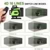 16 Lines Laser Level Self Leveling, 4x360°Professional 4D Green Cross