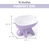 ViviPet Premium Elevated Dog Feeder, Single Raised Cat Bowl Ceramic