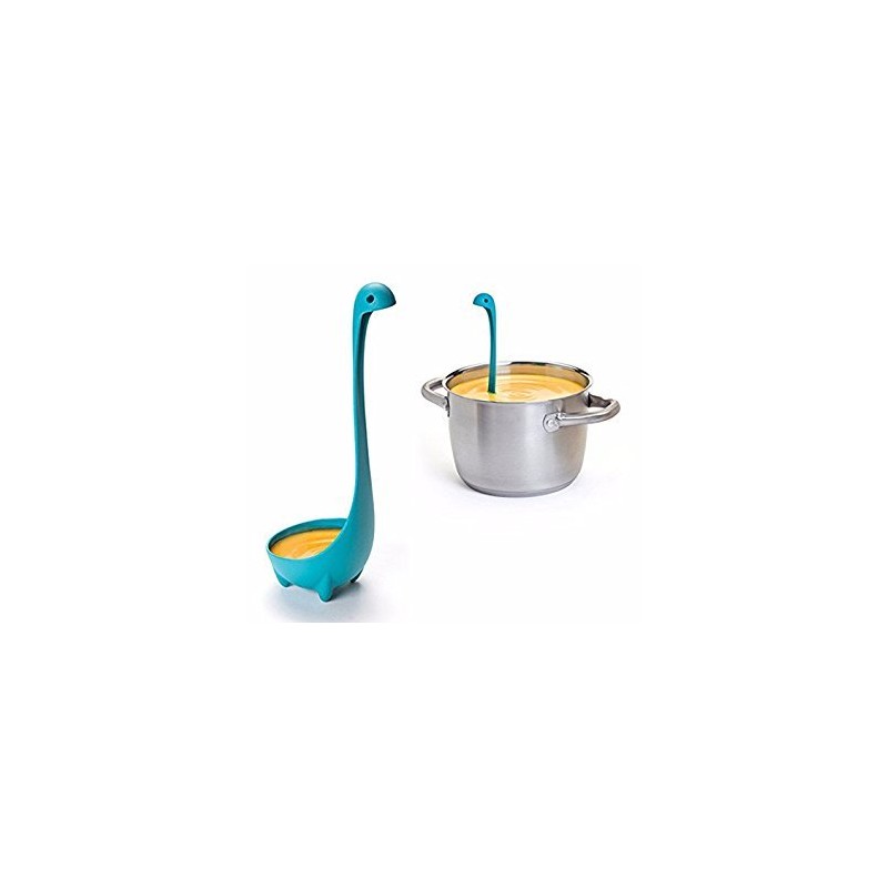 Ototo Nessie Schöpflöffel - Loch Ness Monster Suppenlöffel (Blau)