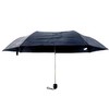 Small Portable Compact Black Umbrella with Manual Folding Mechanism