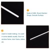 sourcing map Pack of 10 ABS plastic rods, round, solid