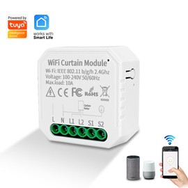 Tuya WiFi Curtain Blinds Module Switch Roller Shutter Motor Smart Life App Remote Control Voice Control with Alexa