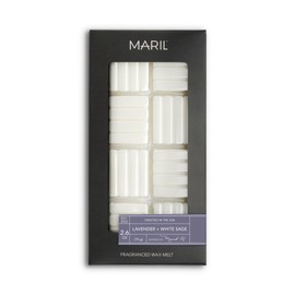 MARIL Fragranced 2.6 oz Premium Soy Blend Wax Melt, Lavender & White Sage