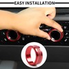 Voodonala Radio AC Knobs Air Conditioner Switch Button Center Console