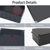Junction Box IP65 Outdoor Waterproof Box with Reserved Holes ABS