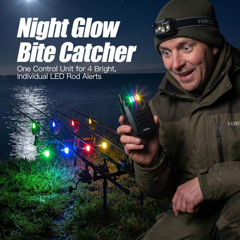 Waterproof Wireless Carp Fishing Bite Alarm Set with Snag Ear