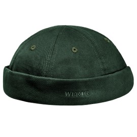 WEROR Weror-452.1 Men's Docker Hat Sailor Hat Fishing Hat Cotton Cap, olive, Unit size