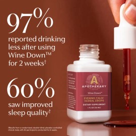 Relaxation & Sleep Support Herbal Liquid Drops, Antioxidant Rich Plant Based Formula, Alcohol Free, Organic, Gluten Free, Third Party Tested, Made in USA