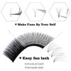 FADVAN Lash Extension 5D W Lash Bundle 0.07C Curly Mix