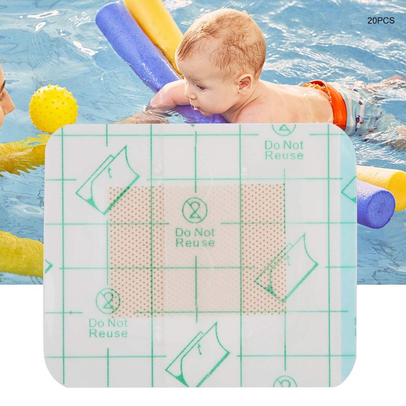 20 piezas bebé ombligo pegatina impermeable natación baño cordón umbilical