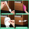 Baby Proofing Cabinet Locks,6Pack Child Safety Locks with Adjustable Strap