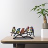 NOLITOY Vibrant Bird Statue Branch Stained Glass Birds on Branch